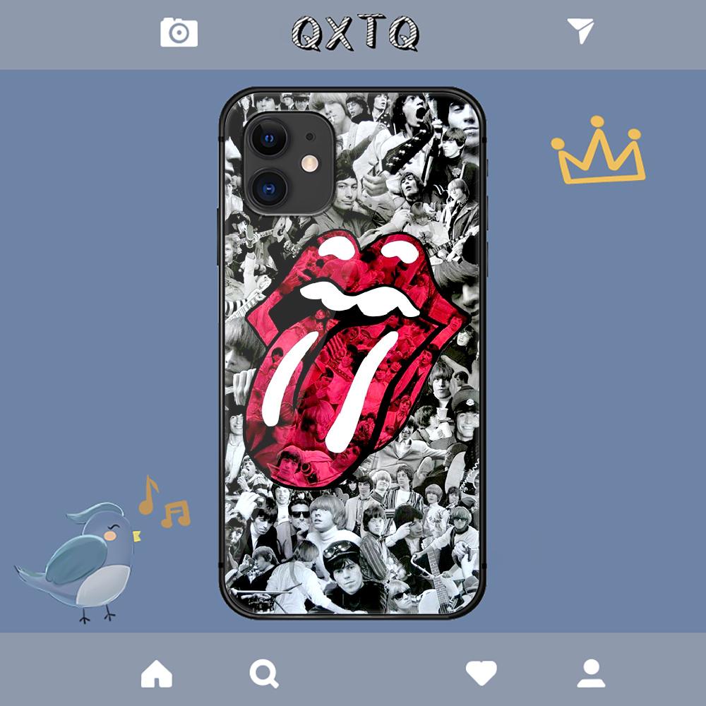Stones Tongue Rolling Rock Band Capa Para iPhone Samsung Galaxy Redmi Note S 17 16 15 14 13 20 24 25 54 Pro Max Ultra Fe Capa de Vidro Temperado