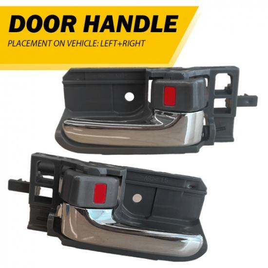 Gray Interior ide Door Handle Front Rear For 2003-2008 Toyota Corolla I