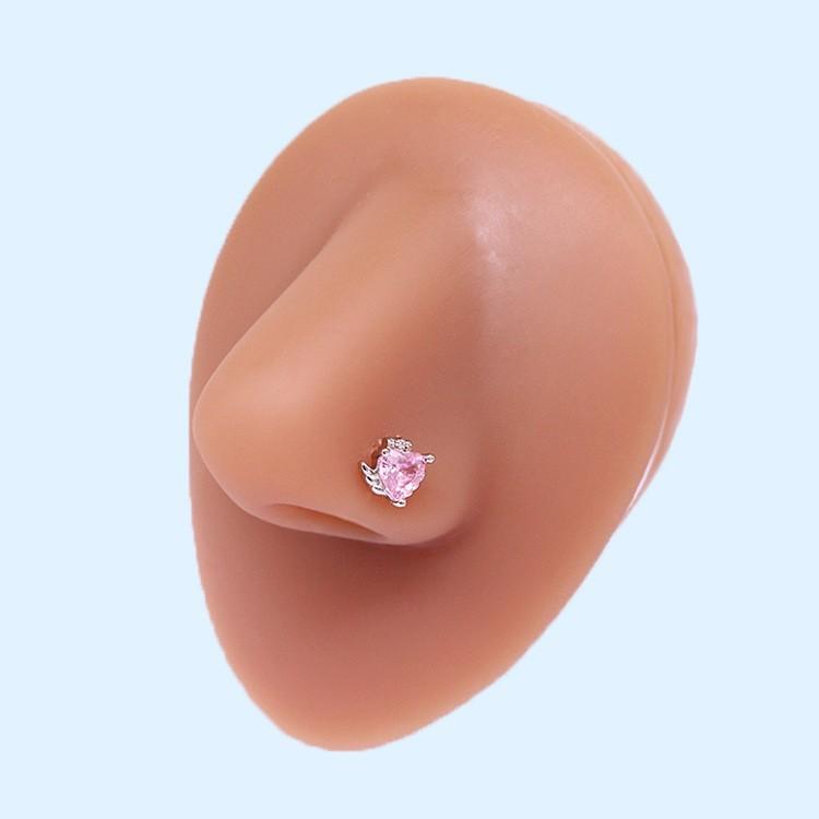 

20 калибра крест носа пирсинг для ногтей квадратный циркон овальный циркон из нержавеющей стали пирсинг носа украшение пирсинг носа ювелирные изделия