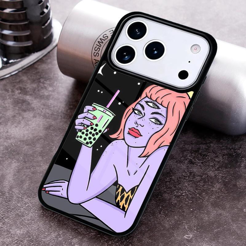 Hippie Grunge Art Phone Case for iPhone 17 16 15 Pro Max Air 14 13 12 11 Plus Shockproof Cover