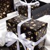 Large Size Black Golden Premium Sense Gift Wrapping Paper, Gift Wrapping Paper For Birthday Valentine's Day Holiday Celebration