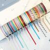 8Rolls Decorative Paper Tapes 3mmX5m Dot Striped Pattern Adhesive Tape For ScrapbookingJournal Planner Photo Album