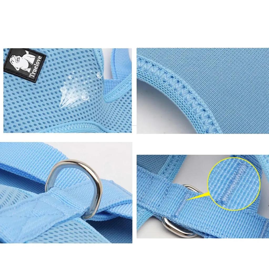 Truelove Welpenkatze Haustier Hundegeschirr Atmungsaktives Netz Nylon Hundegeschirr Leine Weiches Laufgeschirr Halsband Für Kleine Mittlere Hunde 8 Farben