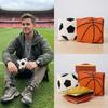 Football PU Leather Card Holder RFID Blocking Money Clip Simple Two Fold Wallet  Unisex