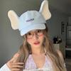 Cute Kitty Baseball Cap UV Protection Lop Ear Rabbit Hat Elephant Hat with Ears Nose  Streetwear
