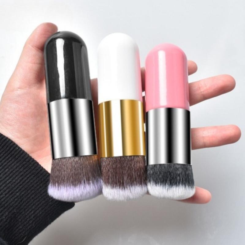 Large Small Fat Pier Foundation Brush MakeUp Brush Bb Cream Mushroom Brushes No Powder No Mark Foundation Make-Up Brush Pink