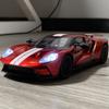1:24 Ford GT Supercar Diecast Alloy Pull Back Model Car Interior Ornaments & Car Central Control Decor Trendy Living Room Decor