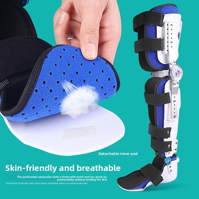 Ankle Knee Fixation Bracket Adjustable Thigh Calf Lower Limb Stable Support Breathable Protector