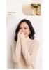 Women's High Neck Cashmere Sweater - 100% Pure, Long Sleeve, Korean Style, Autumn/Winter Knit Base Layer