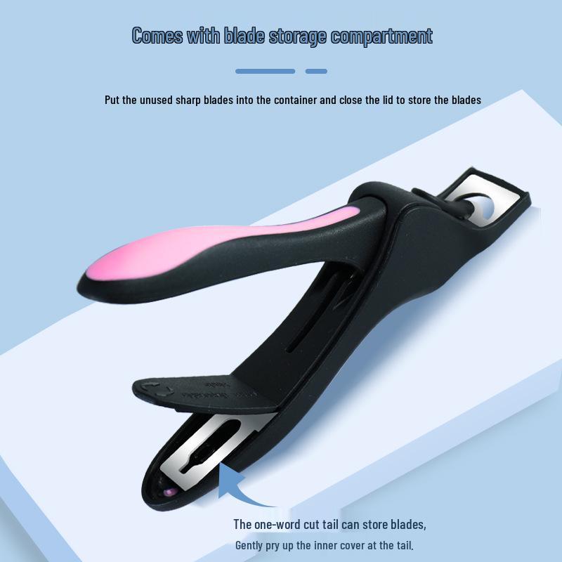 Multifunctional U-Shaped Nail Tip Cutter: Anti-Splash Scissors for French and Gel Extensions