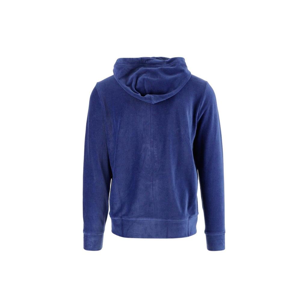 Polo Ralph Lauren Solid Logo Zip-Up Hoodie Men Outerwear Blue 710877154-001