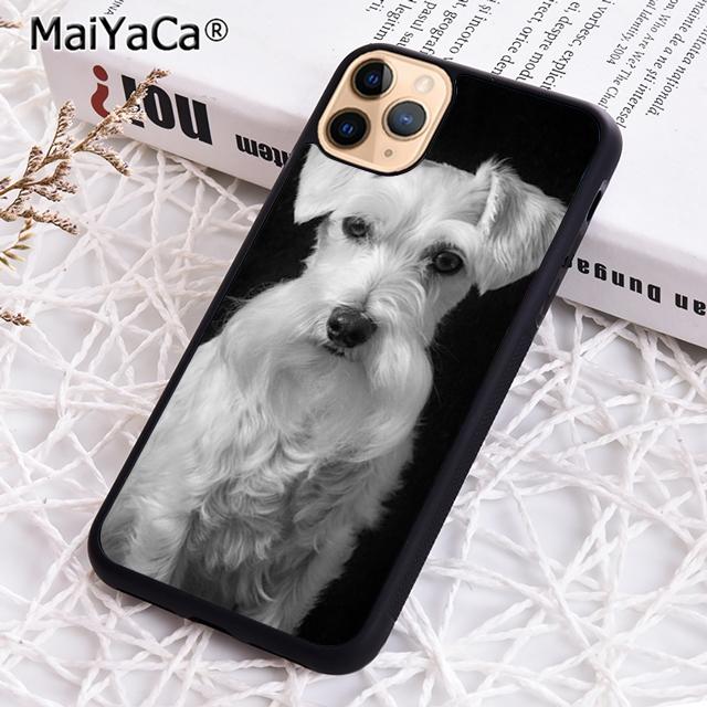 MaiYaCa Cute Miniature schnauzer puppy Phone Case For iPhone 17 Air 16 pro max 15 14 plus 12 13 Shell Cover coque