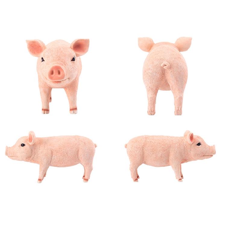 Resin Pig Statue Cute Animal Sculpture for Garden Yard Patio Outdoor Decoration Lawn Ornament Animal Statue Figurine