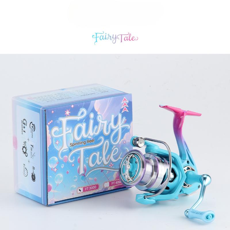 Mavllos 5.2:1 Speed Ratio Spinning Reel 3+1 Bearings + 6kg Strong Brake Aluminum Alloy Spool Crank Personalized Paint, Single or Double Crank Optional