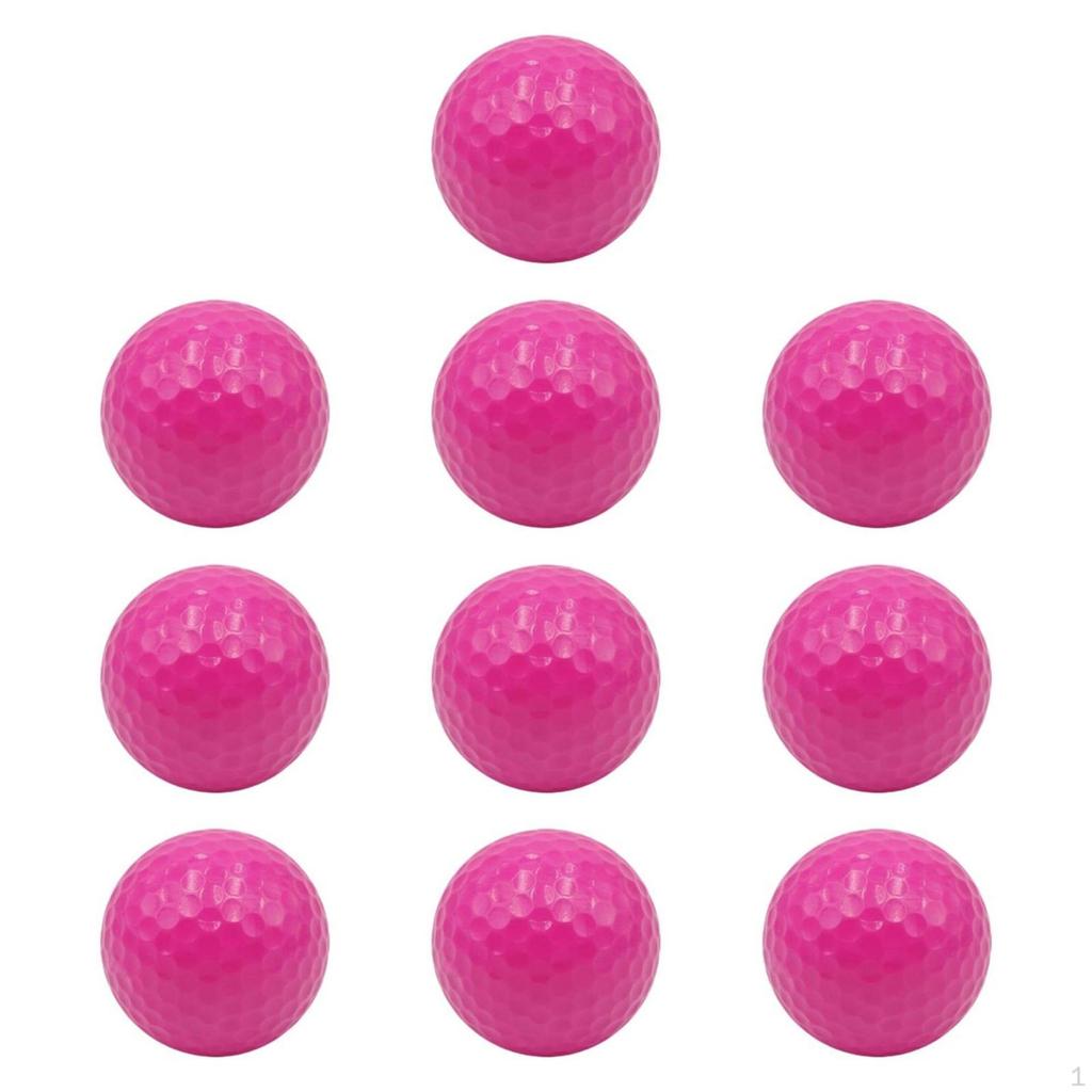10 Pieces Colored Golf Practice Ball Colorful Water Easy to Retrieve Sports Gear