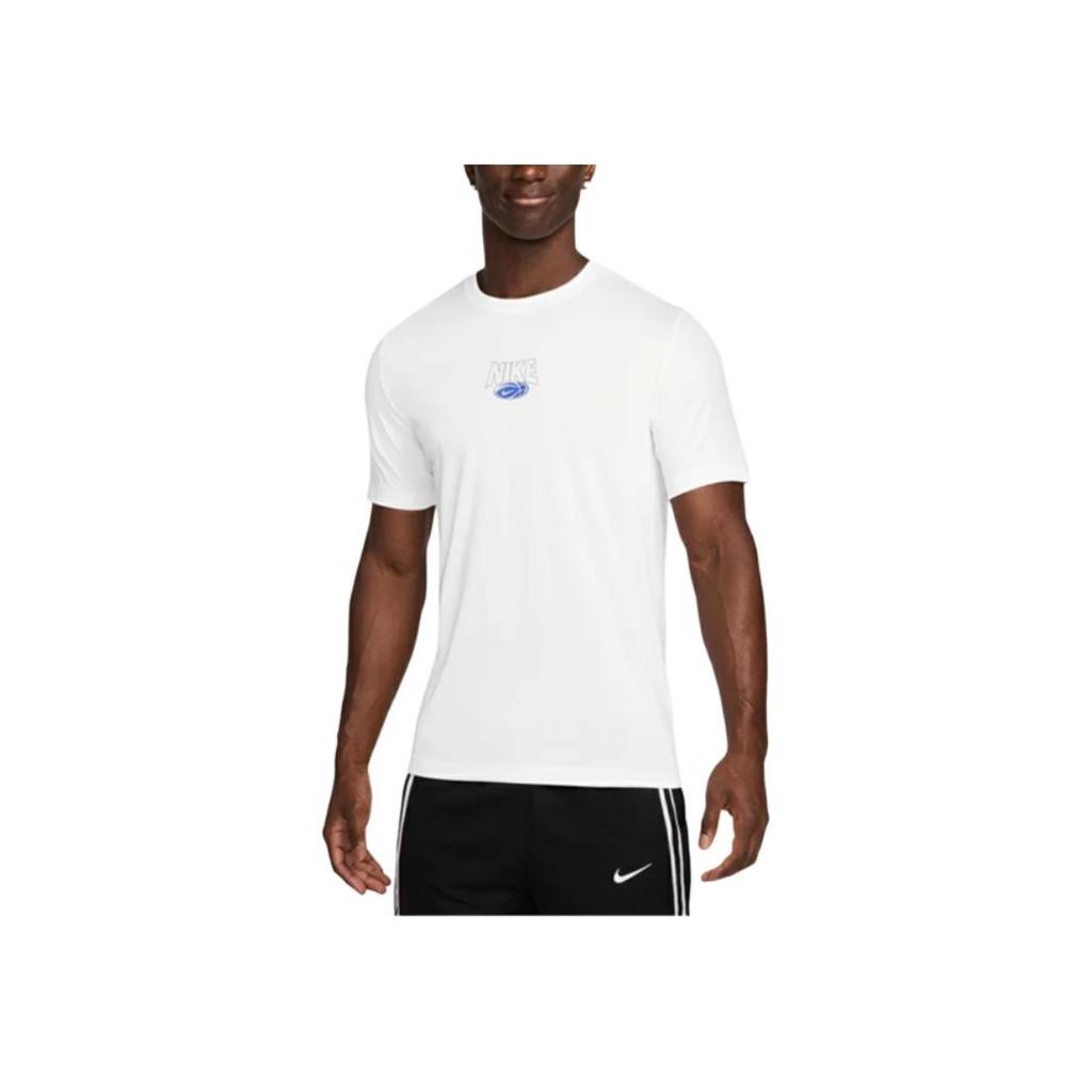 Nike Dri-Fit Short Sleeve Breathable Fashion T-Shirt Men tops White HF6212-100