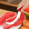 Taglia-anguria portatile antiscivolo, strumento di facile utilizzo per affettare la frutta, melone e papaya.