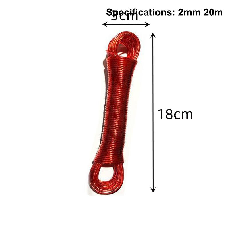 10/20/30/50M Pvc Coating Steel Clothesline Outdoor Portable Clothesline Garden Camping Travel Clothes Drying Rope
