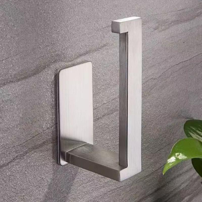 Durable Stainless Steel Toilet Paper Holder - Wall Mounted Bathroom Tissue Dispenser for Home, Kitchen and Hotel Use