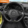 SHINEKA Interior Mouldings For Chevrolet Camaro 2017 Up Car Steering Wheel Decoration Cover Trim Sticker Accessories Car