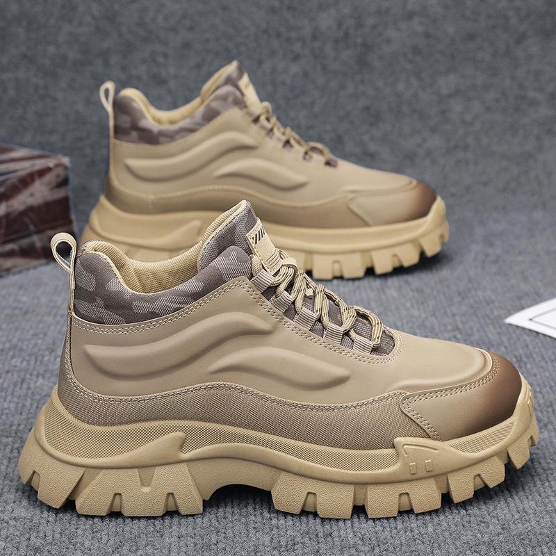 

2024 autumn and winter men s shoes high-top Martin boots men s British style tooling locomotive shoes men s versatile casual trendy shoes 44