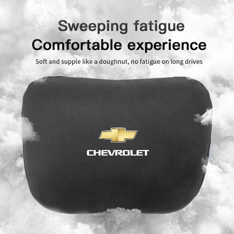 High Quality Car Neck Headrest Support Seat Soft Pillow For Chevrolet Bolt Spark Tahoe Z71 Aveo Impala Lacetti Malibu Sail SS