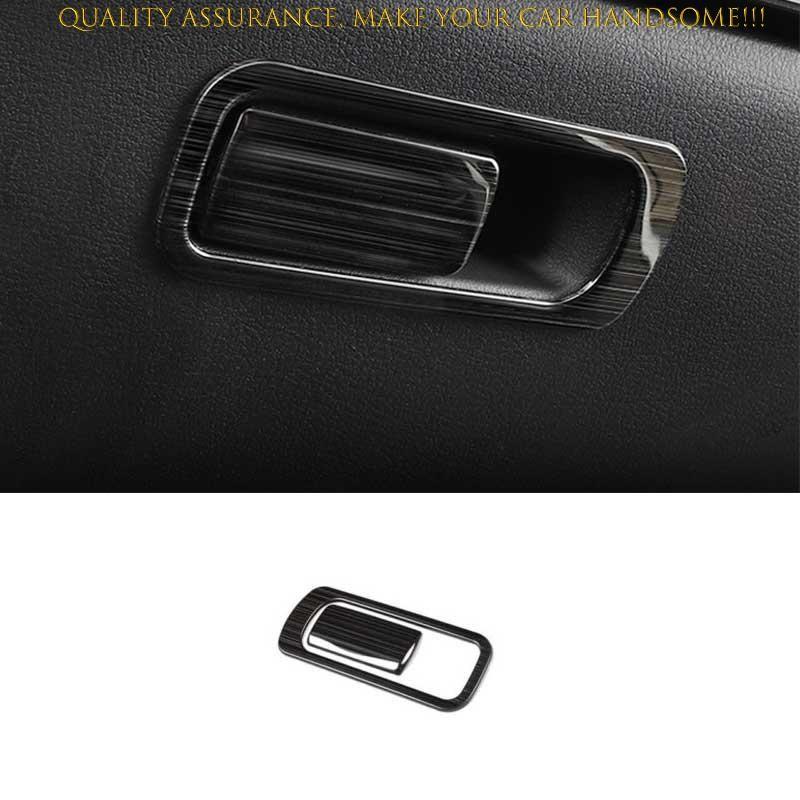 For Mazda CX-30 2020-2023 Black Titanium Co-Pilot Storage Box Handle Cover Trim