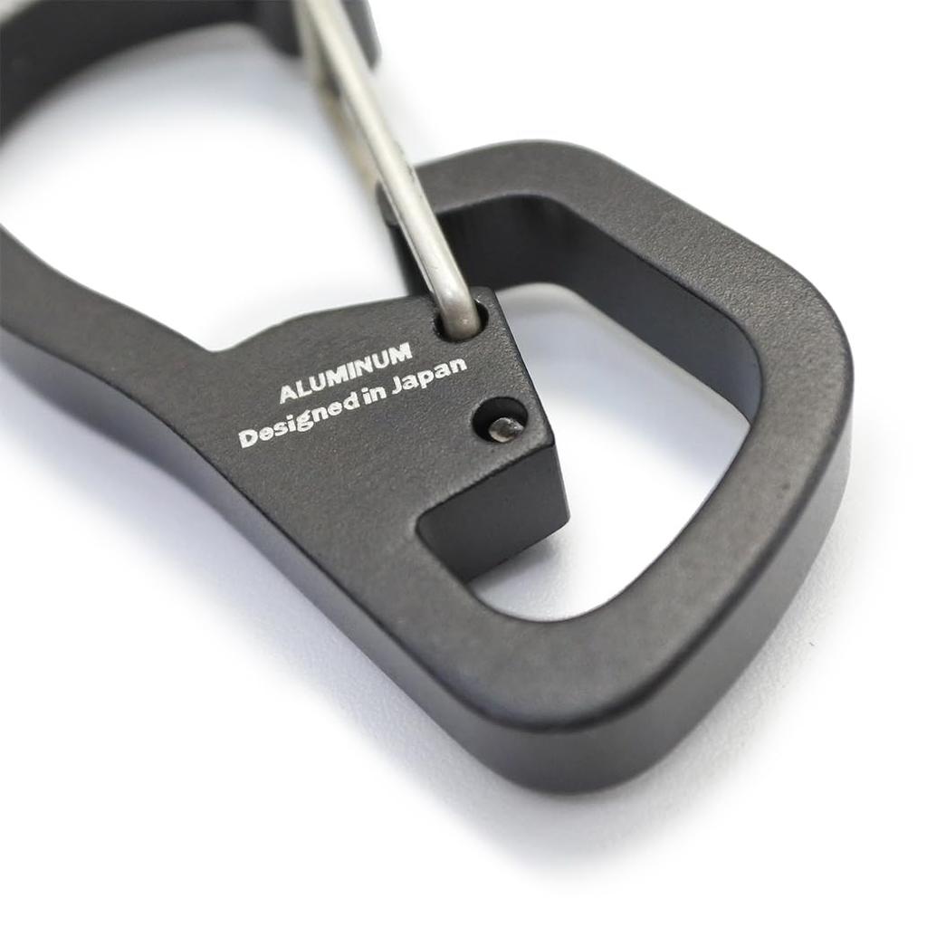 CIE 2ROOMS CARABINER NATO Set of Lightweight and Aluminum Carabiners BLACK, 2, Carabiners, Cordura, Men's Women's,