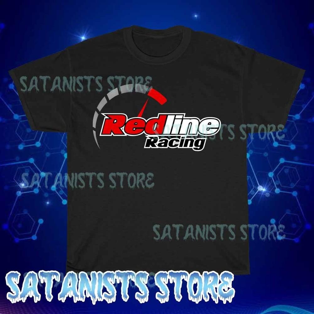

New Red Line Synthetic Oil Men s Black T-shirt Funny Size S to 5XL M