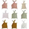 Baby Soothe Blanket Soft Gauze Bibs Teether Burp Cloth Gift Cute Rabbit for Doll Appease Towel Comfort Sleeping Cuddling