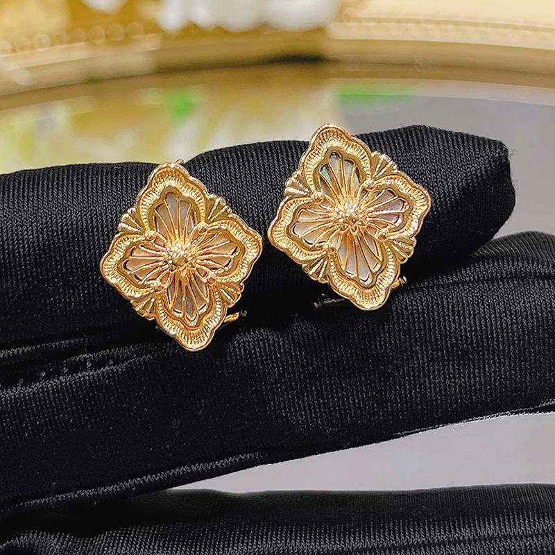 Exquisite Women's Trend Zircon Fashion Classic Brushed Craft Earrings Wedding Party Holiday Gift