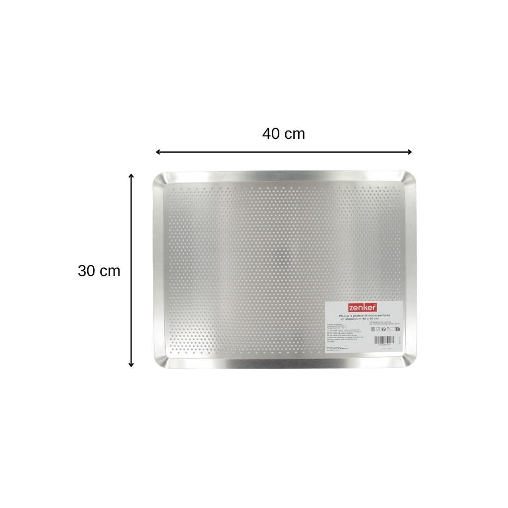 Lot de 2 plaques à pâtisserie perforées en aluminium Zenker Special Cooking ref. 9931750