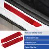 Red Carbon Fiber Car Rear Door Sill Panel Decoration For Tesla Model 3 Y 2017-22