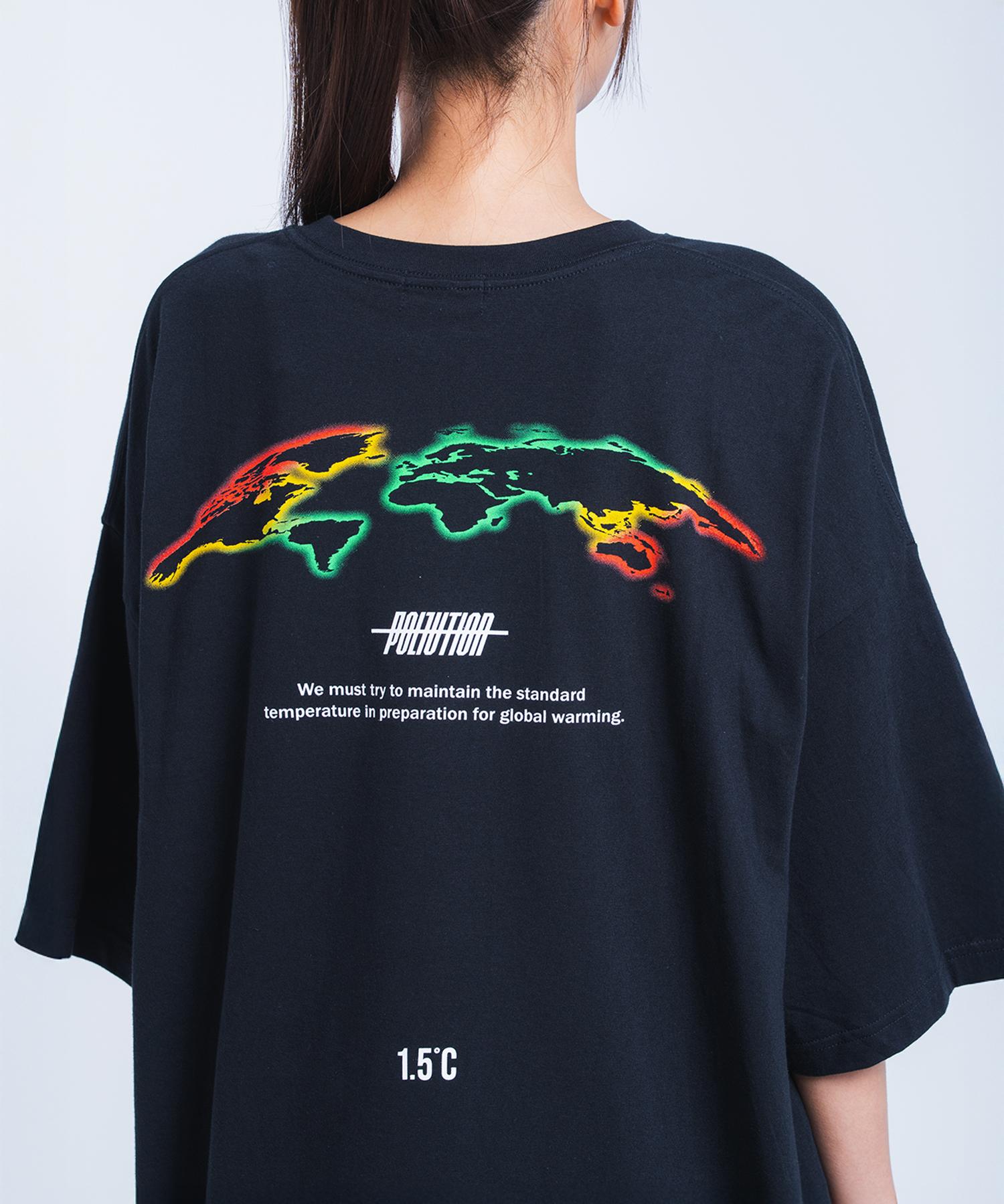 Pollution Continent Logo Oversize T Free