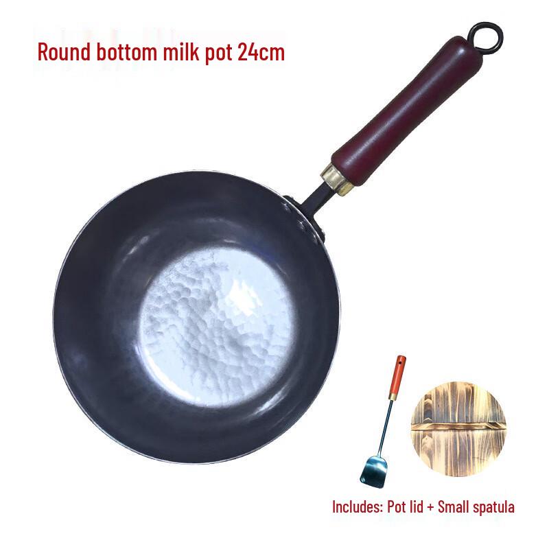 Hand-Forged Iron Milk Pot