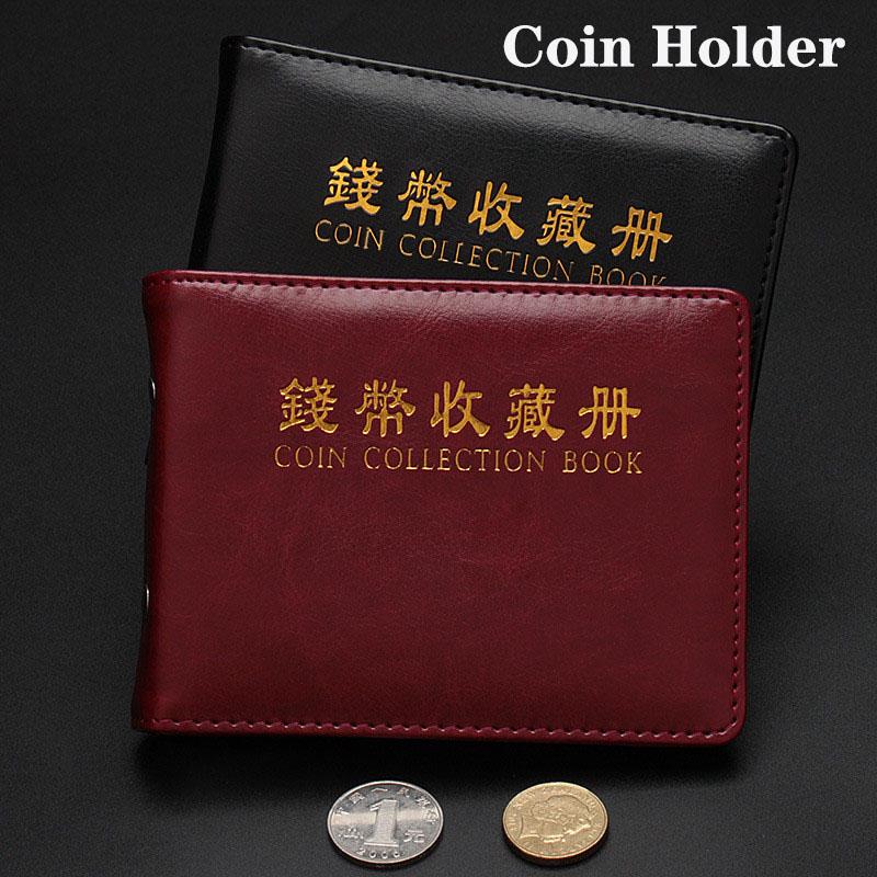 60-Pocket Mini Coin Collection Album Portable Coin Protective Holder Compact Storage Binder with Clear PVC Pages