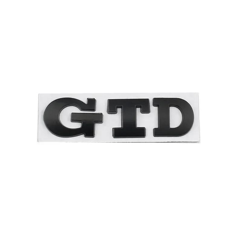 3D Metal Letters GTD Logo Car Rear Trunk Boot Emblem Badge Sticker Decals for Volkswagen VW Golf 7 6 5 4 MK2 MK4 MK5 MK6 MK7 ZK7