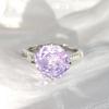 925 Sterling Silver Stylish Fine Octagon Millennium Rose Cut Zircon Ring Birthday Party Anniversary Gift
