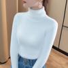 High Neck Sweater for Women New Winter Korean Style Pullover Slim Fit Inner Layer Long Sleeved Base Shirt Trendy