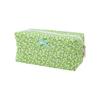 Quilted Cosmetic Bag with Floral Print Large Capacity Makeup Organizer Travel Toiletry Storage Pouch for Women