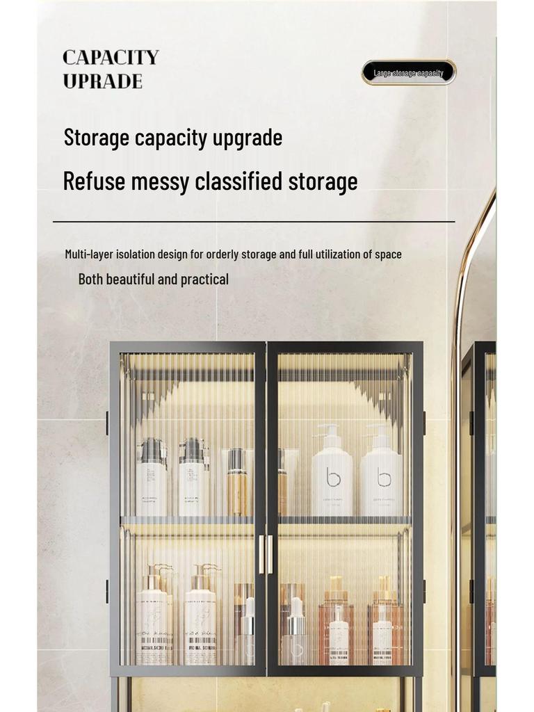 Waterproof Wall-Mounted Toilet Vanity Storage Cabinet