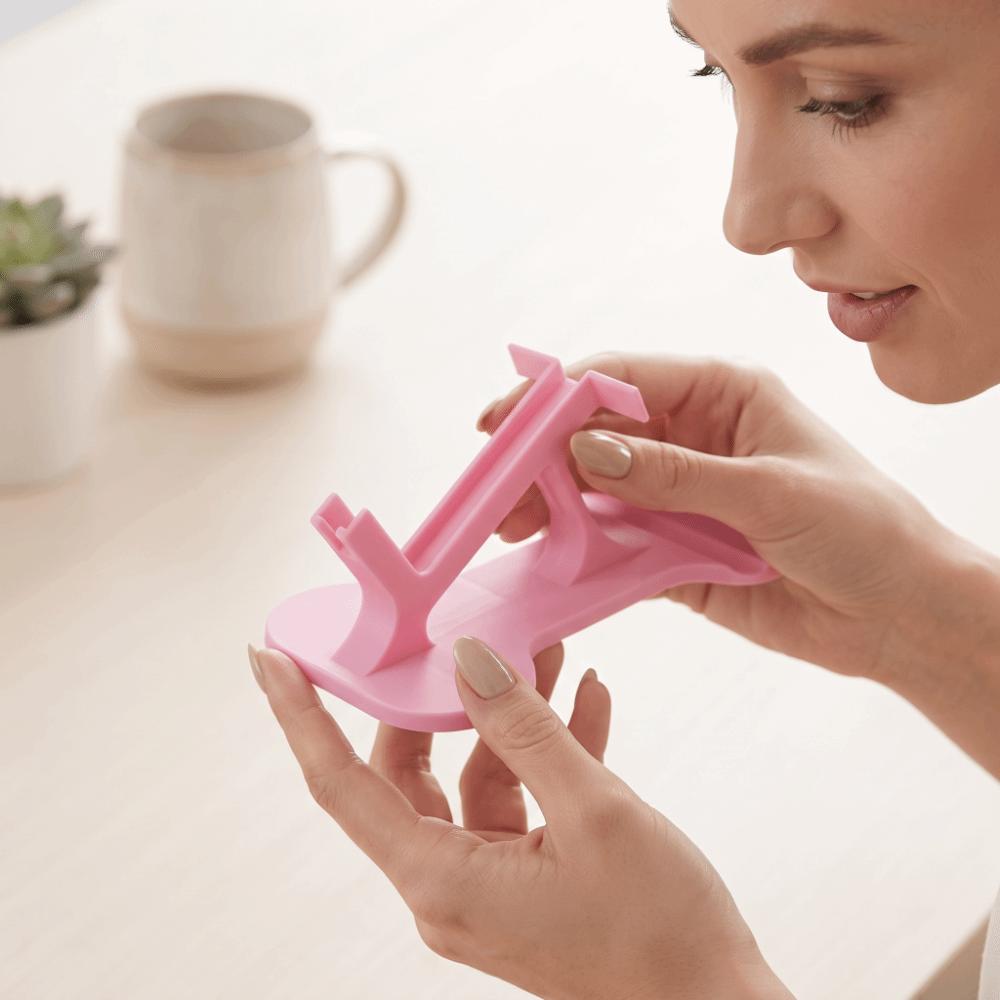 Curved Design Side-Lying Phone Holder Non-Slip Lazy Phone Stand Side-Lying Phone Stand Travel Use