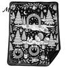 Unique Creative Celebration Gifts Christmas DIY Coloring Blanket for Adults And Kids, Color Your Own Blanket, 59" x 51" Soft Cozy Polyester