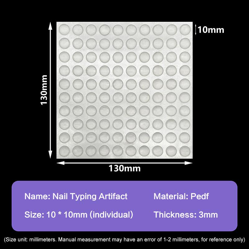 64/100Pcs Long Nail Typing Tools Transparent Silicone Keycaps Providing Clear And Comfortable Protection For Long Nail Art