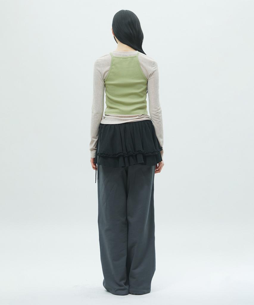 LALAFOX Double Layered T-Shirt Green Br2Cl003