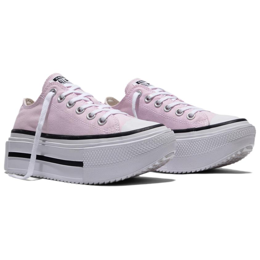 Converse Double Stack Low top Canvas Shoes Unisex Pink A16901C