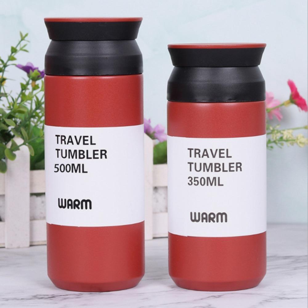 304 Stainless Steel Thermos Bottle 350/500ml Vacuum Flask Portable Insulated Water Bottle  Car