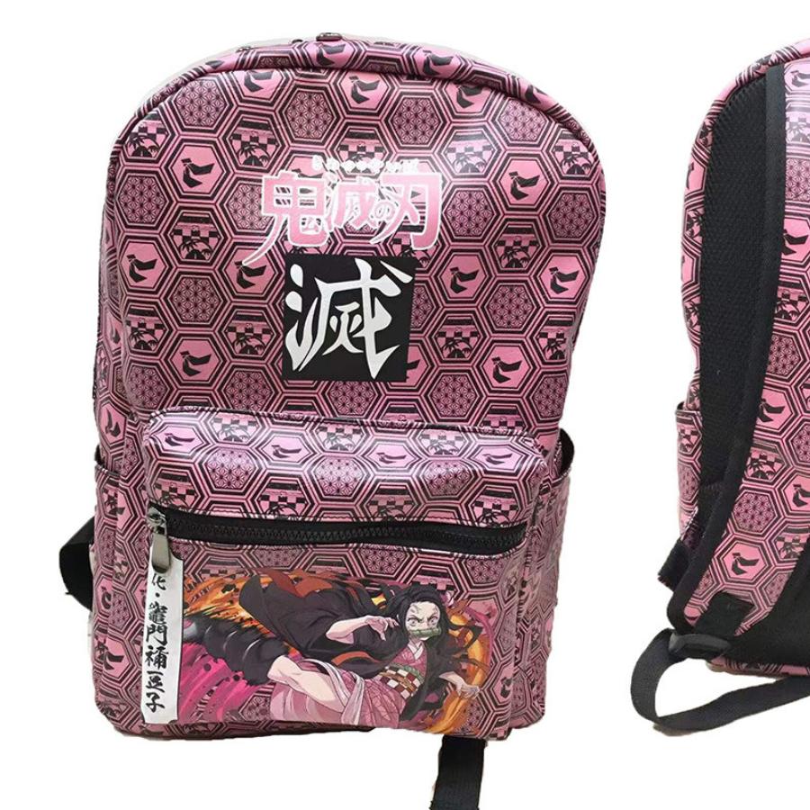 Japan cartoon comics Demon Slayer Fashionable and Unique Travel Backpack Student Shoulder Bag 0002 CLE