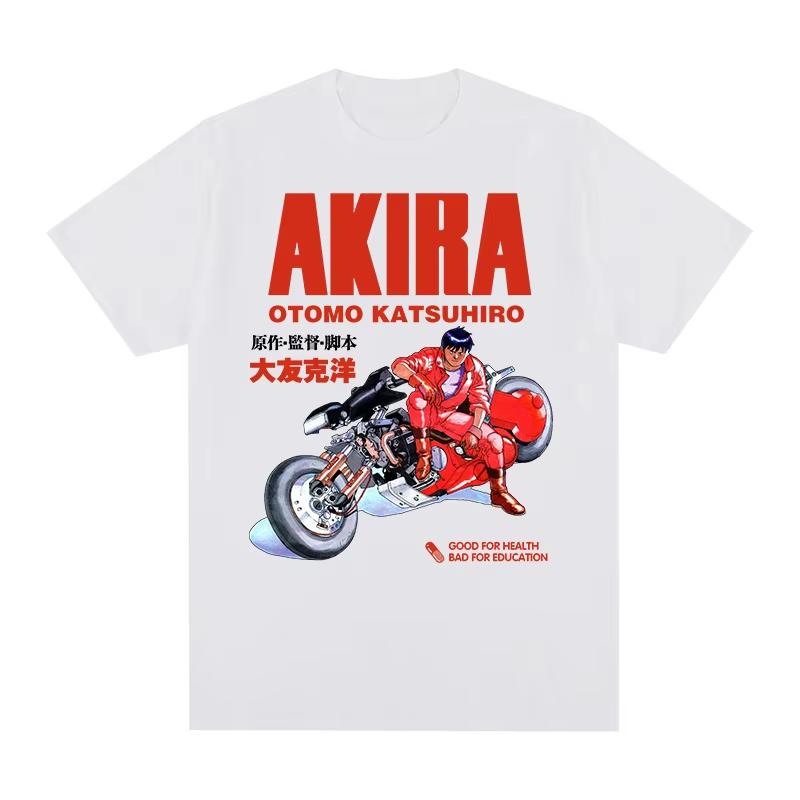 Men's & Women's New Vintage T‑Shirt with Akira 1989 Japanese Anime Movie Harajuku Casual Graphic Print Women And Men T-shirt
