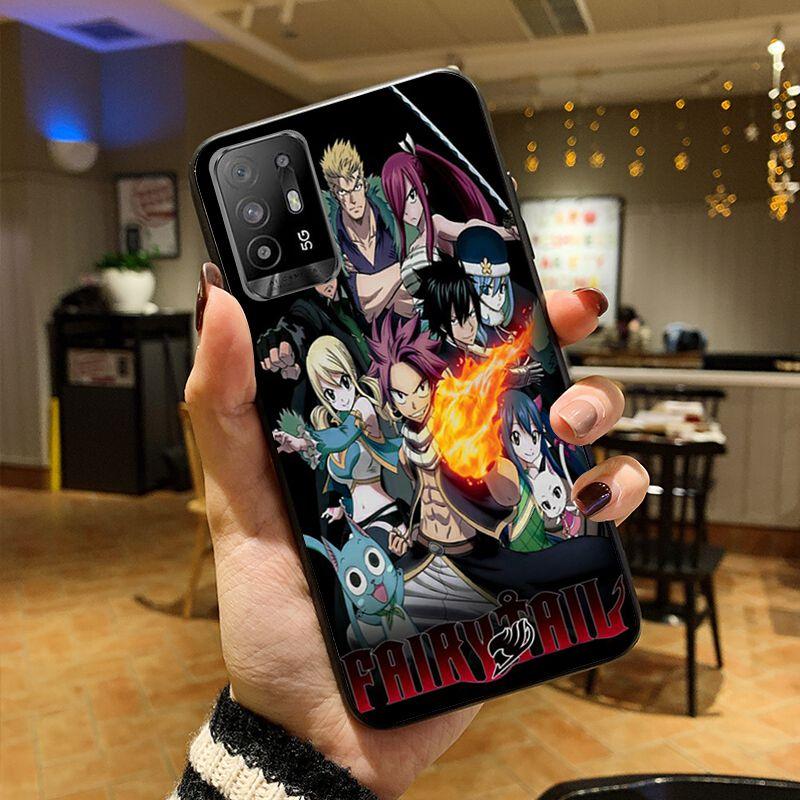 Funda Anime Manga Fairy Tail Phone Cover For OPPO A74 A94 5G A3S A5 A5S A9 A12 A15S A52 A53 A53S A72 A73 2020 A91 5G Cases Coque